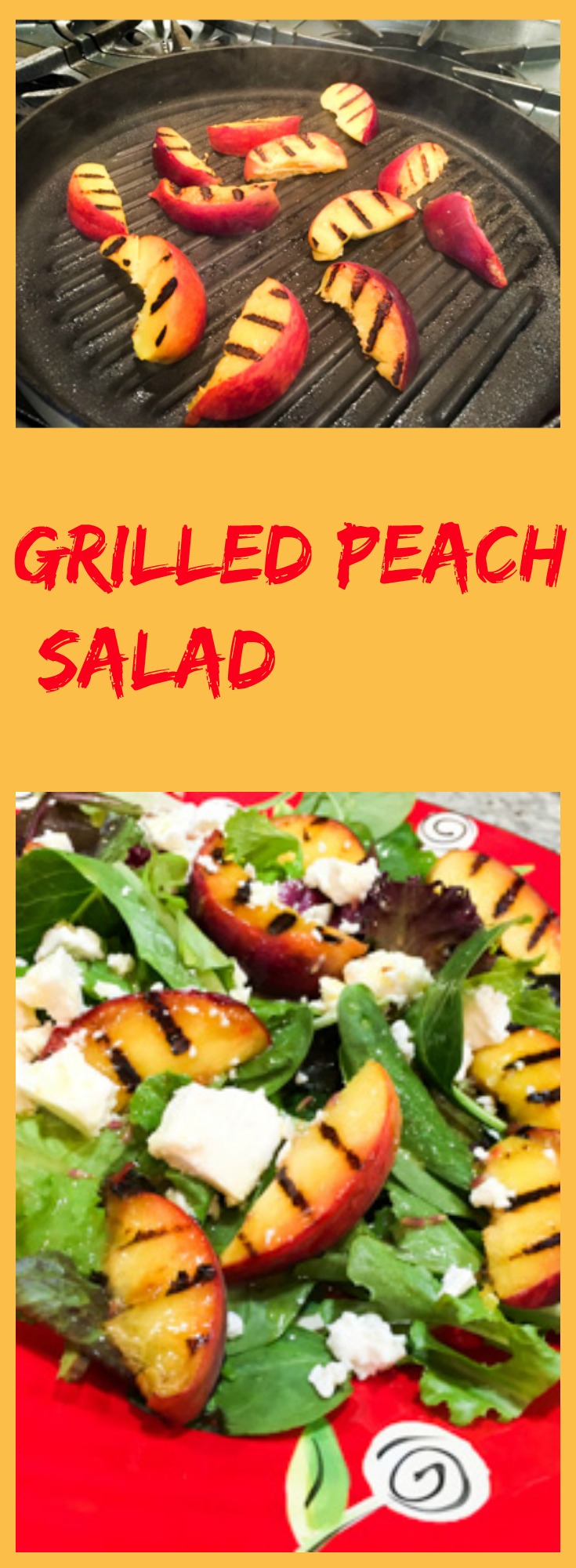 Grilled Peach Salad, from Bewitching Kitchen